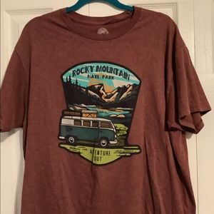 Rocky Mountain National Park Graphic Tee - Brown VW Volkswagen